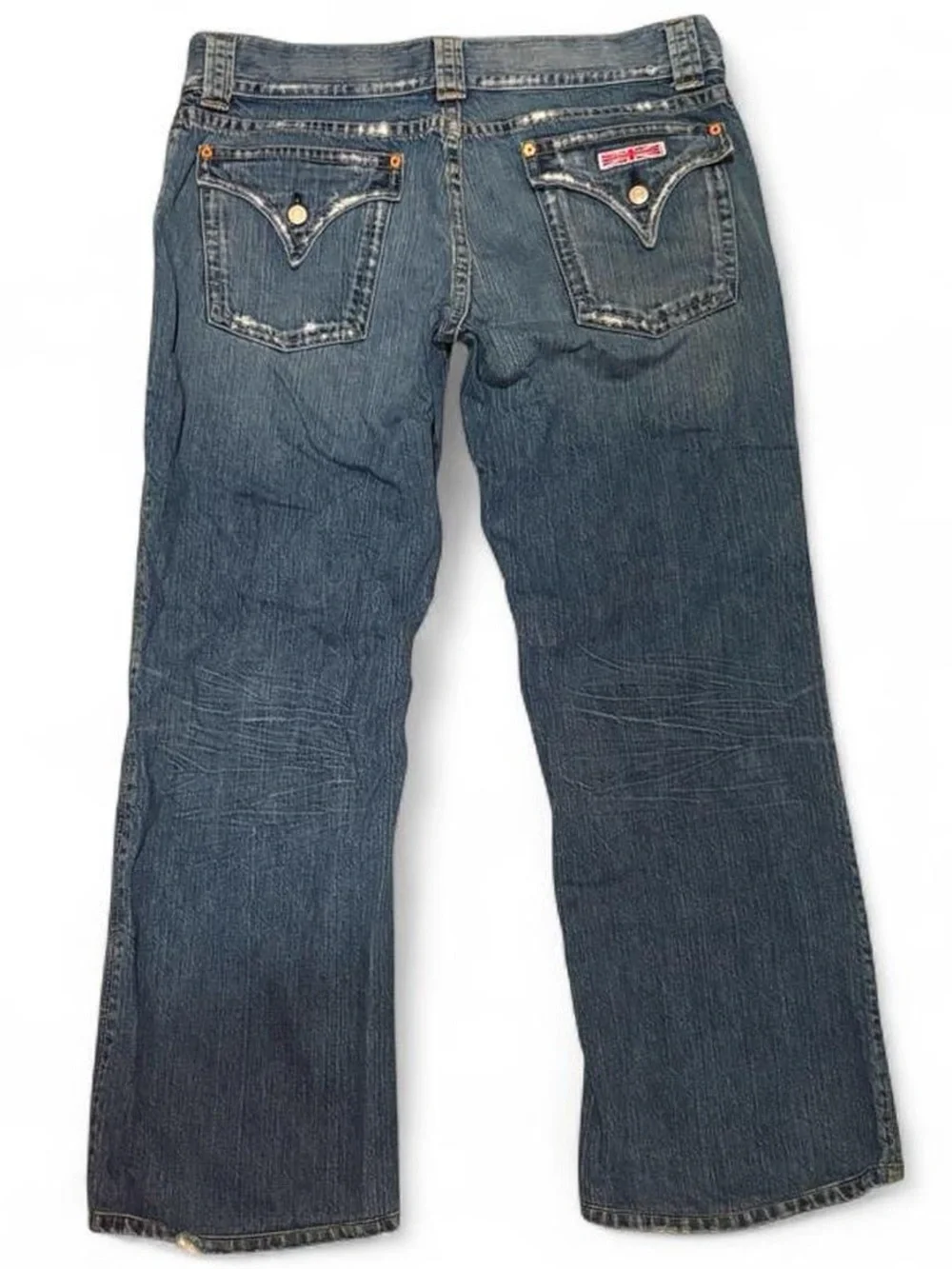 Men’s vintage Hudson triangle flap pocket low rise jeans